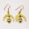 Stunning Green Amethyst Cut Earring Q - JBE999 Latest Collection Cut Round Shape With 18ct Gold Plating Dangle Earring